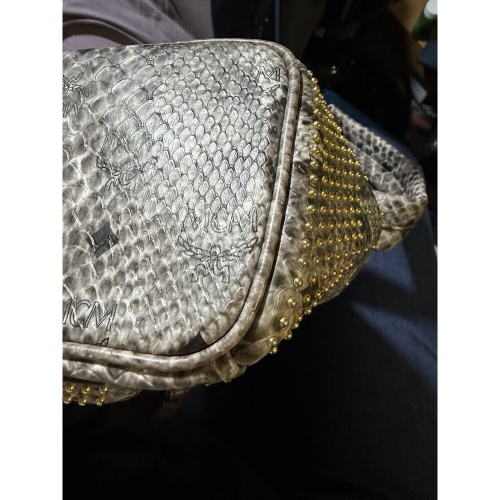 MCM Small Python Stud Armour Backpack - Picture 11 of 16